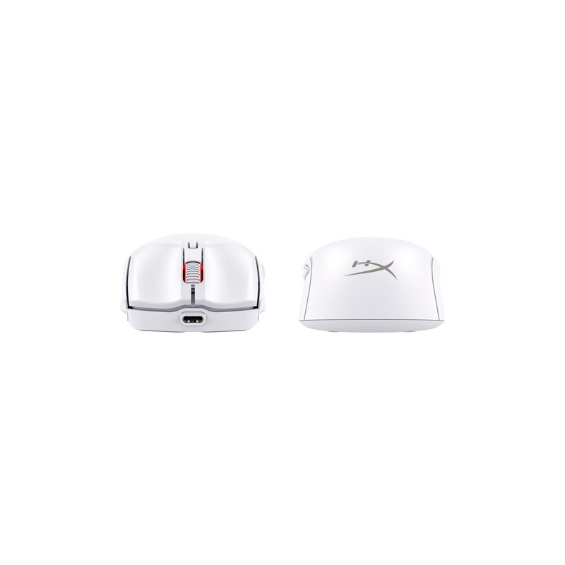 HyperX Pulsefire Haste 2 Mini/Herná/Optická/Pre pravákov/26 000 DPI/Drôtové/Bezdrôtové/Biela