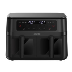 Salente DoubleAir, duálna teplovzdušná fritéza, 11 l, čierna