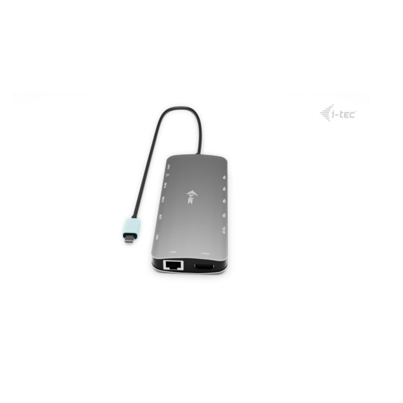 i-tec USB-C Metal Nano 3x Display Dock, 2x HDMI 1x USB-C video, Power Delivery 140W