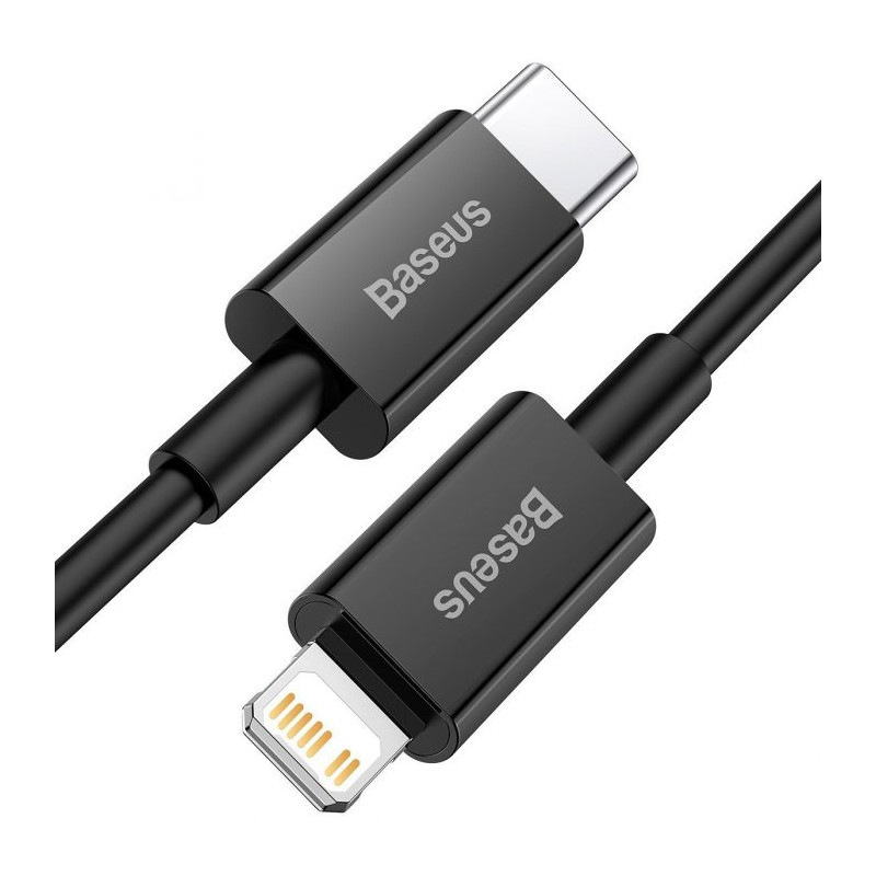 NONAME - Baseus CATLYS-A01 Superior Fast Charging Dátový Kabel USB-C to Lightning 20W 1m Black