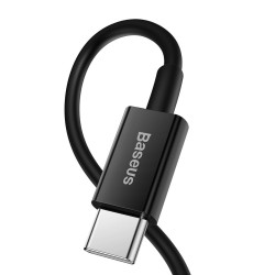 NONAME - Baseus CATLYS-A01 Superior Fast Charging Dátový Kabel USB-C to Lightning 20W 1m Black