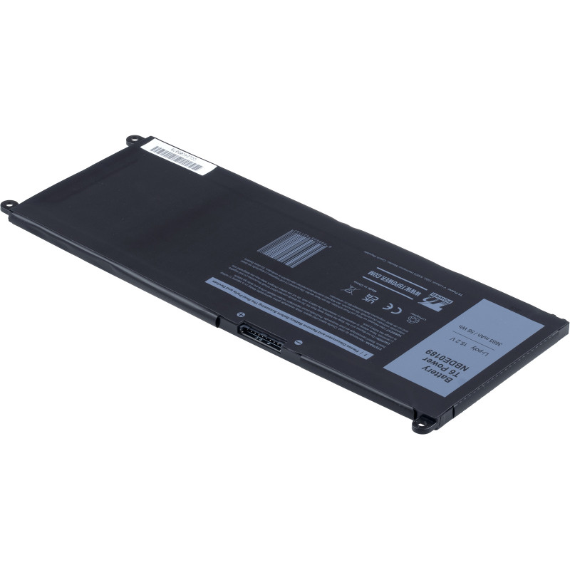 Batérie T6 Power Dell Insprion 7778, 7779, 7573, 7577, Latitude 3380, 3685mAh, 56Wh, 4cell, Li-pol