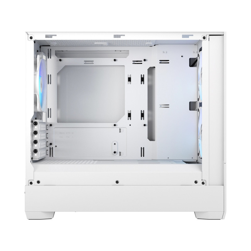 Fractal Design Pop Mini Air RGB White TG Clear Tint/Micro Tower/Transpar./White