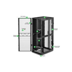 APC - NetShelter SX Networking Enclosure Gen2, 42U,1991Hx750Wx1070Dmm,s vertikálnym cablem mgrs,Black