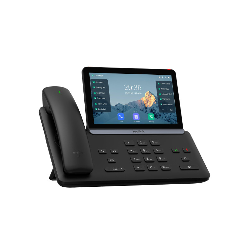 Yealink SIP-T88W Pre SIP telefón, PoE, 7'' bar. LCD, GigE, 16 SIP účtov, BT sluchátko, Wi-Fi 6