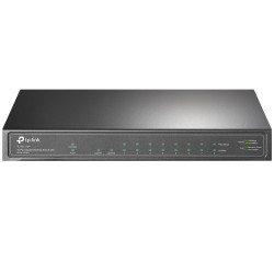 TP-Link TL-SG1210P 8xGb POE + 63W, 1xGb RJ45 nonPOE, 1xSFP, desktop switch, kov.
