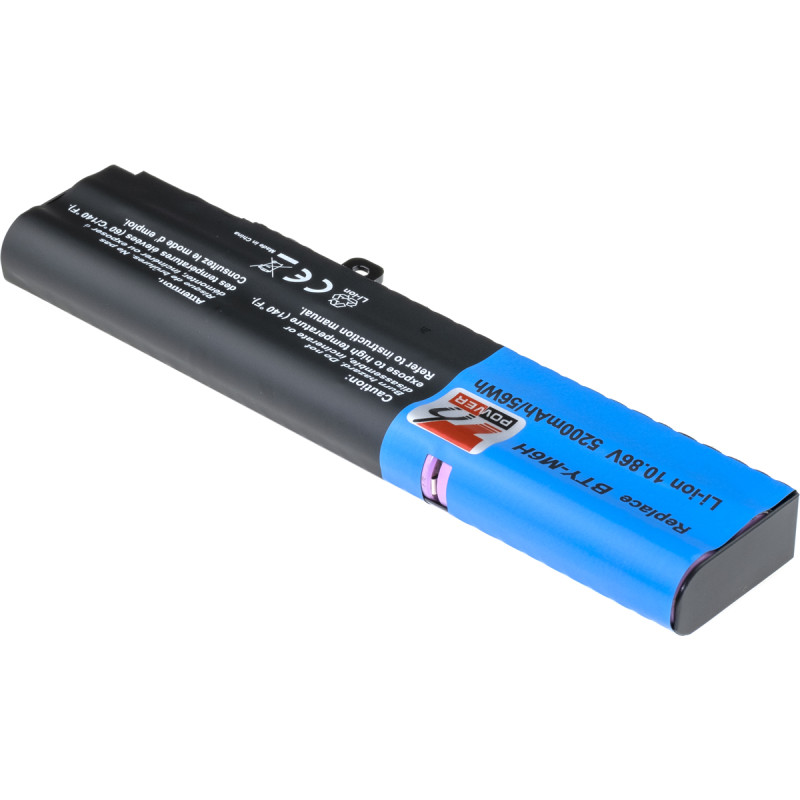 Batérie T6 Power MSI BTY-M6H, GE62, GE72, GL72, GL73, GP62, GP72, 5200mAh, 56Wh, 6cell