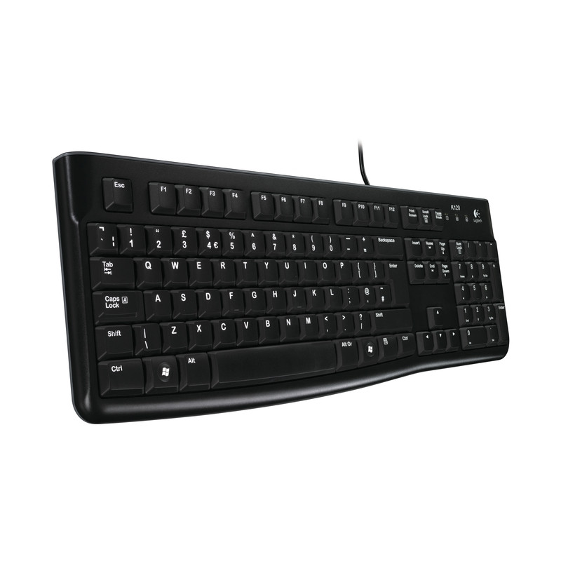 Logitech K120/Drôtová USB/ CZ- SK layout/Čierna