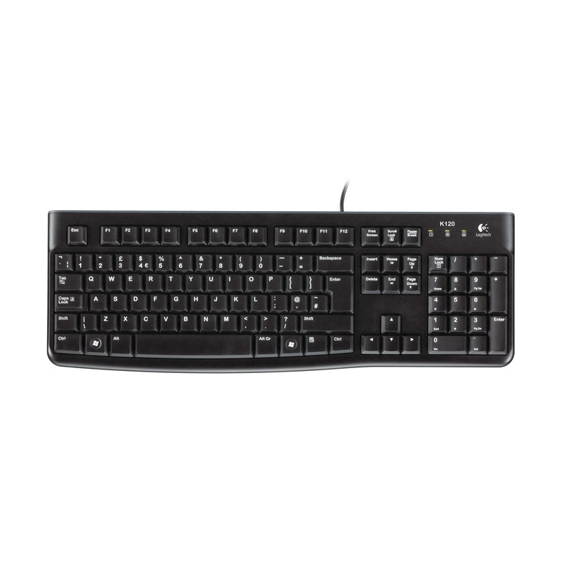 Logitech K120/Drôtová USB/ CZ- SK layout/Čierna
