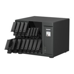 QNAP TVS-h1677AX-R5-16G (AMD Ryzen 5, ZFS, 16GB DDR5 RAM, 12x 3,5'' + 4x 2,5'', 2x 2,5GbE, 2x 10GbE)
