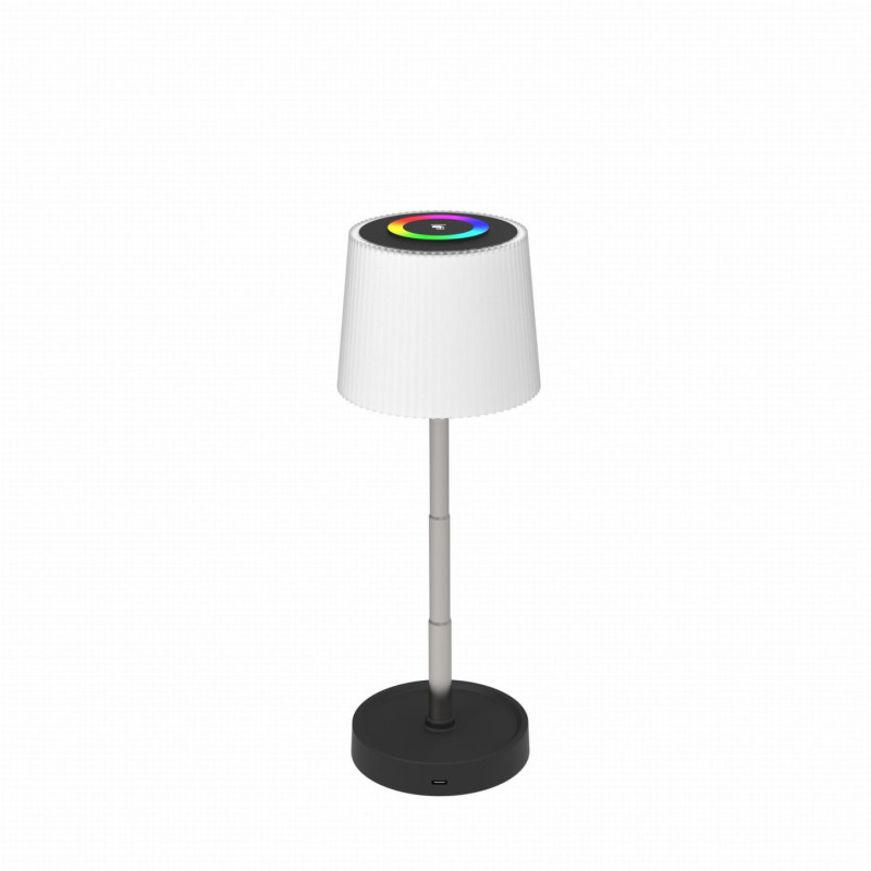 FELLOWES - Platinet PTL45RGB stolná LED lampa stmievateľná, dotykové ovládanie, integrovaná batéria 1200mAh, čierny
