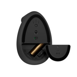 LOGITECH OEM - Logitech Lift/Vertikálna/Optická/Pre ľavákov/4 000 DPI/USB+BT/Grafitová
