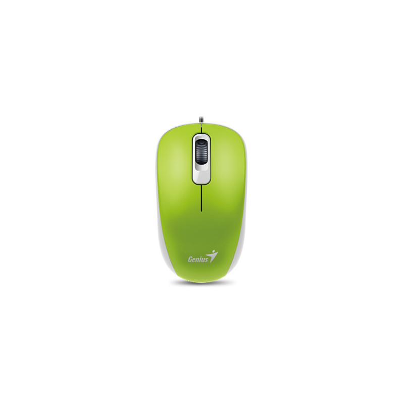 GENIUS DX-110/Kancelárska/Optická/1 000 DPI/Drôtová USB/Zelená