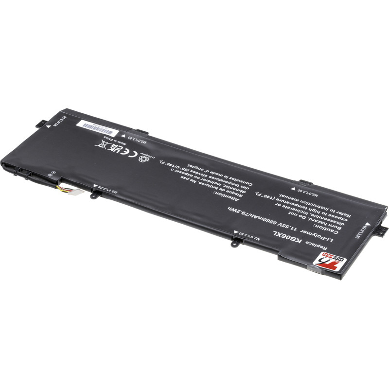Batérie T6 Power pre HP Spectre 15-bl000 x360 séria, 6860mAh, 79Wh, 6cell, Li-pol