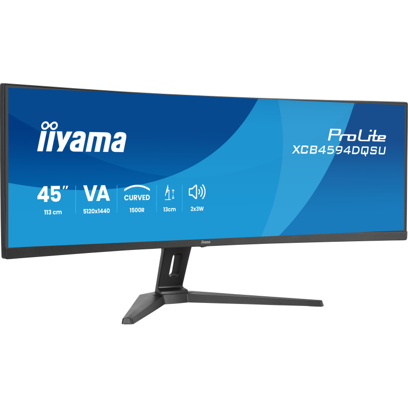iiyama ProLite/XCB4594DQSU-B1/44,5''/VA/DQHD/75Hz/2ms/Čierna/3R
