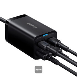 NONAME - Baseus rýchlonabíjačka do siete GaN3 Pro, 2x USB-C, 2x USB 65W čierna
