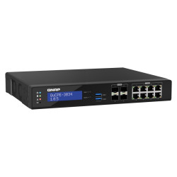 QNAP NVPE zariadenia QuCPE-3034-C3758R-16G (4core C3758R 2,4GHz, 16GB RAM, 2xM.2, 8x2,5GbE,4x10G SFP+)