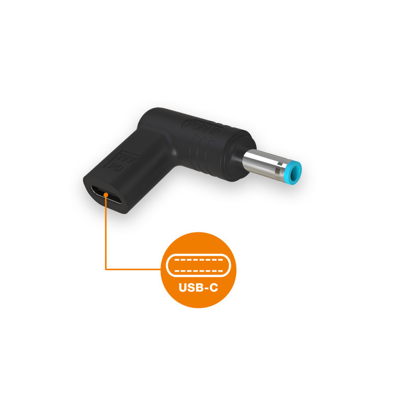 Aligator USB-C napájacia redukcia 4.5*3.0mm pre notebooky HP