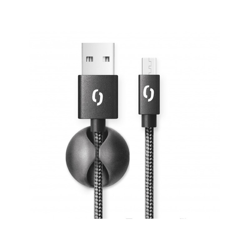 ALIGATOR PREMIUM 2A kábel, Micro USB 2m, čierny