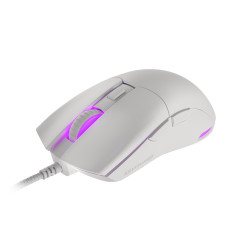 Genesis herná optická myš KRYPTON 750/RGB/8000 DPI/Herná/Optická/8 000 DPI/Drôtová USB/Biela