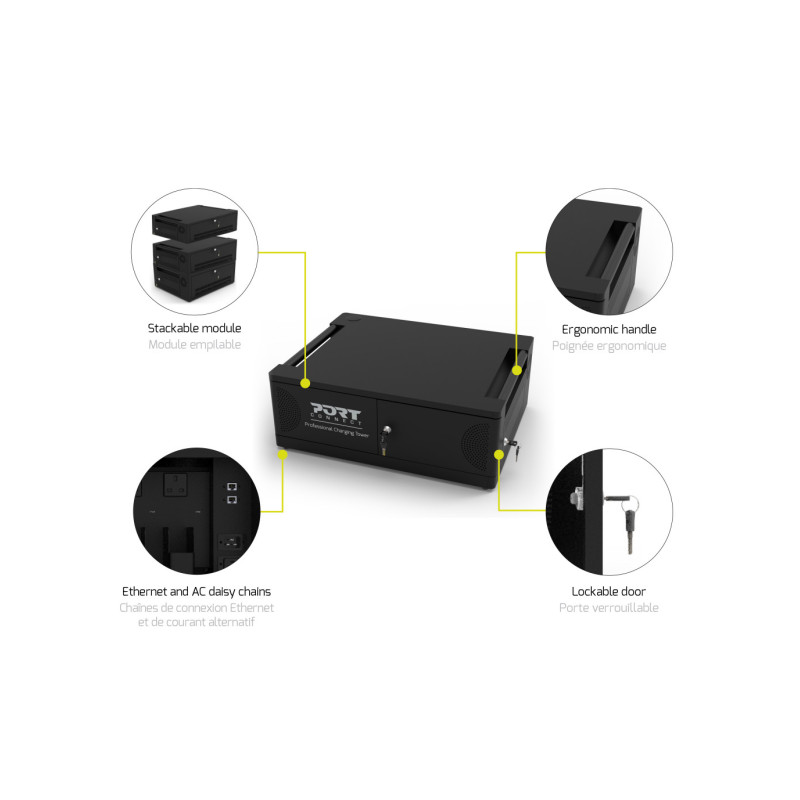 NONAME - PORT CONNECT CHARGING CABINET 6 Notebooks USB-C, čierny