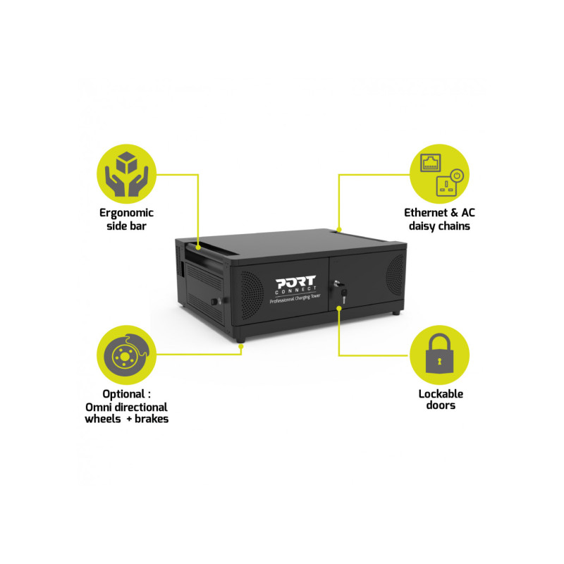 NONAME - PORT CONNECT CHARGING CABINET 6 Notebooks USB-C, čierny