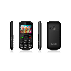 EVOLVEO EasyPhone XS, mobilný telefón pre seniorov, čierny