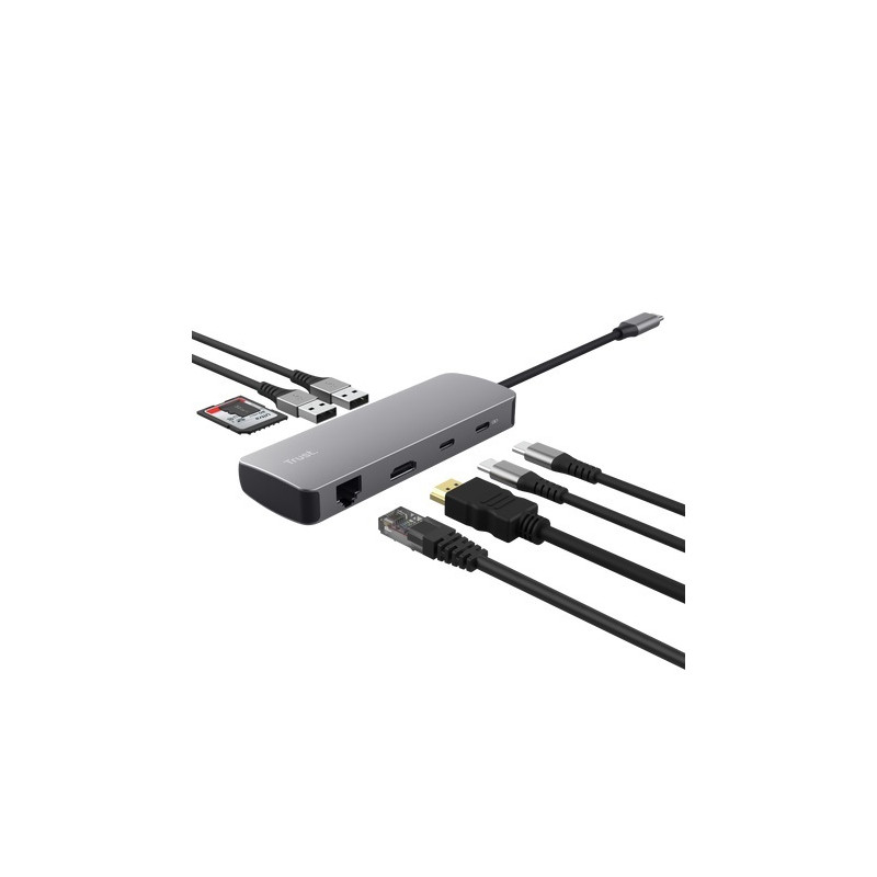TRUST DALYX 8-IN-1 MULTIPORT ADAPTER