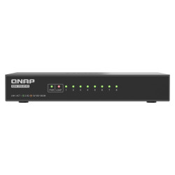 QNAP switch QSW-1108-8T-R2 (8x 2,5GbE port, pasívne chladenie, podpora 100M/1G/2,5G)
