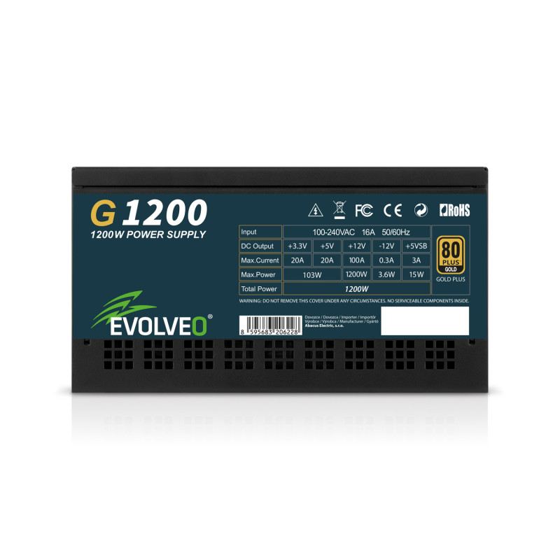 EVOLVEO G1200, 1200W/ ATX 3.1/ 80+ GOLD/ Modular