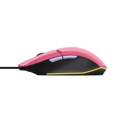 TRUST GXT 109 FELOX/Herná/Optická/Pre pravákov/6 400 DPI/Drôtová USB/Ružová