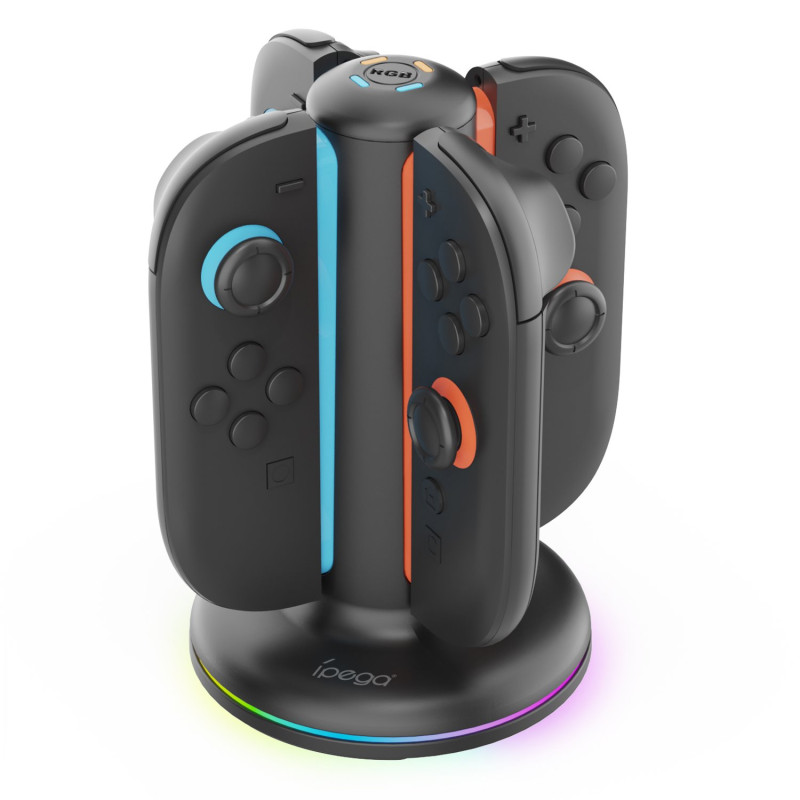 NONAME - iPega SW2052 Nabíjacia Stanica s RGB pre JoyCon Ovládače Nintendo Switch 2 Black