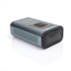 FELLOWES - Platinet 3v1 Powerbanka 4000 mAh, digitálny kapesní kompresor 10 BAR, LED svietidlo, strieborné