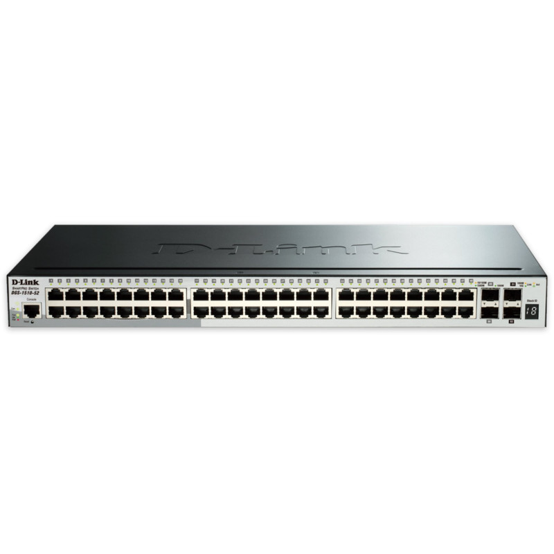 D-Link DGS-1510-52X 52-Port Gigabit Stackable Smart Managed Switch 4x 10G SFP+