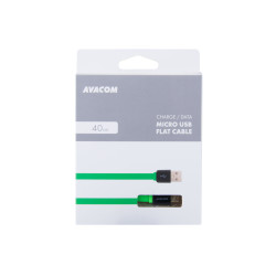 Kabel AVACOM MIC-40G USB - Micro USB, 40cm, zelená