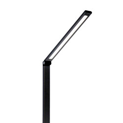 FELLOWES - Platinet PDL888B stolná LED lampa 10W stmievateľná, bezdrôtové nabíjanie, USB port, čierna