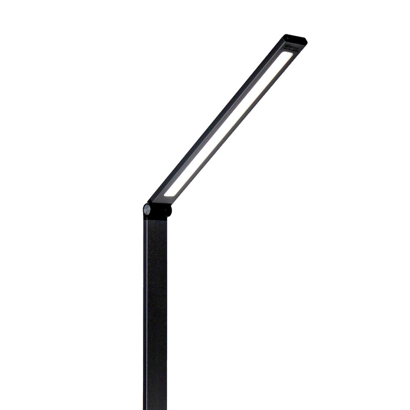 FELLOWES - Platinet PDL888B stolná LED lampa 10W stmievateľná, bezdrôtové nabíjanie, USB port, čierna