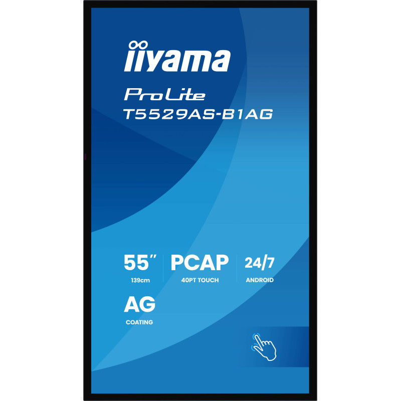 55'' iiyama T5529AS-B1AG: IPS, 4K UHD, Android, 24/7