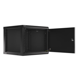 LANBERG RACKOVÁ SKRIŇA 19'' PRO MONTÁŽ NA STENU 9U/600X600 PRO VLASTNÚ MONTÁŽ S KOVOVÝMI DVERAMI ČIERNA