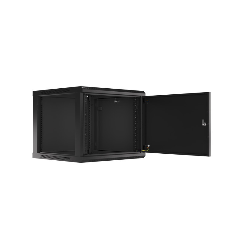 LANBERG RACKOVÁ SKRIŇA 19'' PRO MONTÁŽ NA STENU 9U/600X600 PRO VLASTNÚ MONTÁŽ S KOVOVÝMI DVERAMI ČIERNA
