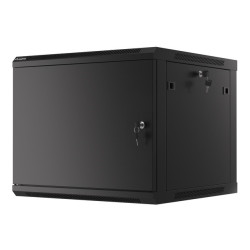 LANBERG RACKOVÁ SKRIŇA 19'' PRO MONTÁŽ NA STENU 9U/600X600 PRO VLASTNÚ MONTÁŽ S KOVOVÝMI DVERAMI ČIERNA
