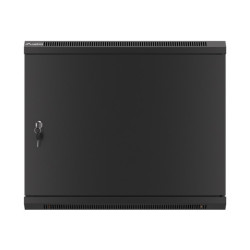 LANBERG RACKOVÁ SKRIŇA 19'' PRO MONTÁŽ NA STENU 9U/600X600 PRO VLASTNÚ MONTÁŽ S KOVOVÝMI DVERAMI ČIERNA