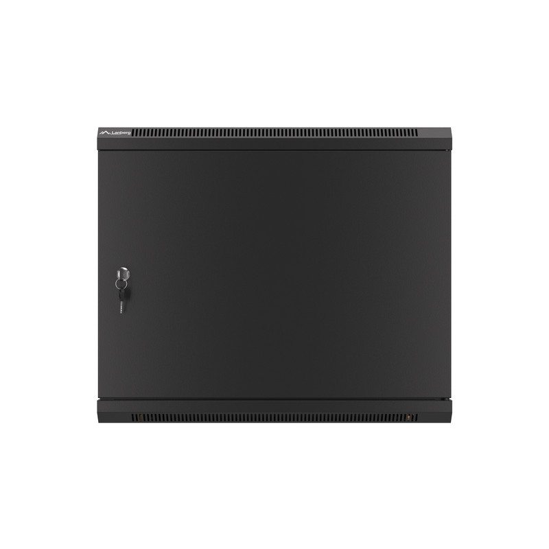 LANBERG RACKOVÁ SKRIŇA 19'' PRO MONTÁŽ NA STENU 9U/600X600 PRO VLASTNÚ MONTÁŽ S KOVOVÝMI DVERAMI ČIERNA