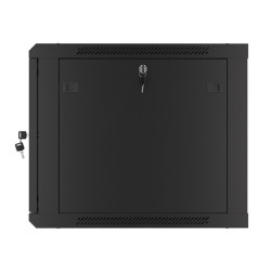 LANBERG RACKOVÁ SKRIŇA 19'' PRO MONTÁŽ NA STENU 9U/600X600 PRO VLASTNÚ MONTÁŽ S KOVOVÝMI DVERAMI ČIERNA