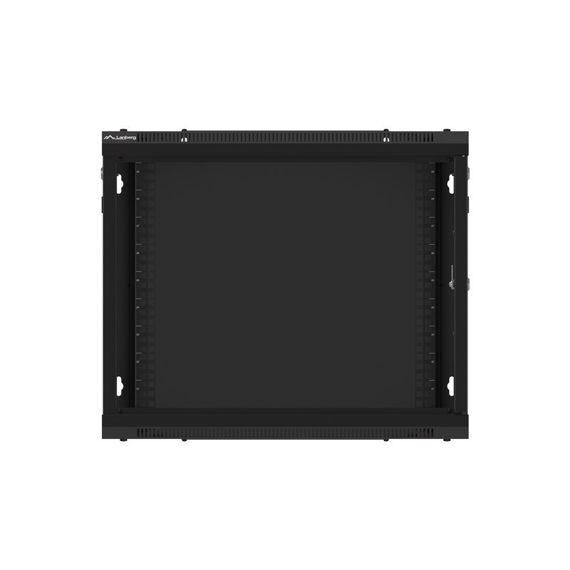 LANBERG RACKOVÁ SKRIŇA 19'' PRO MONTÁŽ NA STENU 9U/600X600 PRO VLASTNÚ MONTÁŽ S KOVOVÝMI DVERAMI ČIERNA