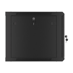 LANBERG RACKOVÁ SKRIŇA 19'' PRO MONTÁŽ NA STENU 9U/600X600 PRO VLASTNÚ MONTÁŽ S KOVOVÝMI DVERAMI ČIERNA