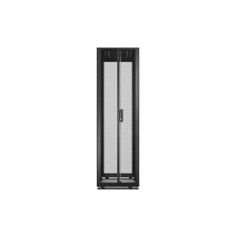 APC - Easy Rack 600mm/42U/1000mm , with Roof, Side panel,castors,feet and 4 Brackets, No Bottom, black