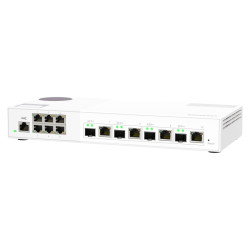 QNAP riadený switch QSW-M2106-4C (6x 2,5GbE RJ45 a 4x kombinované 10GbE SFP+ / 10GbE RJ-45)