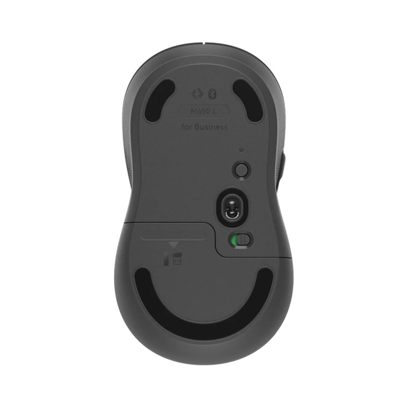Logitech M650 L For Business/Kancelárska/Optická/Pre pravákov/4 000 DPI/USB+BT/Sivá