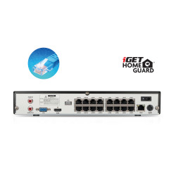 iGET HGNVK164908 - Kamerový UltraHD 4K PoE set, 16CH NVR + 8x IP 4K kamera, zvuk, SMART W/M/Andr/iOS